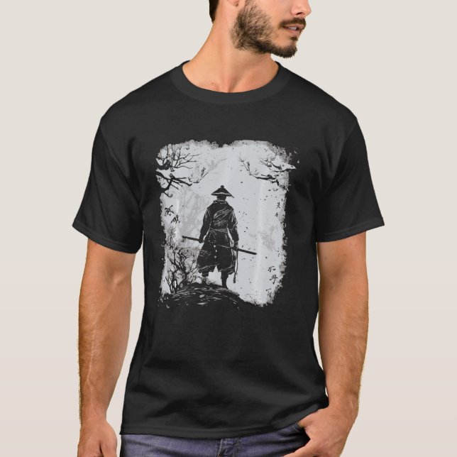 Japanisches Kanji Samurai Warrior I Japanisch Art  T-Shirt (Vorderseite)