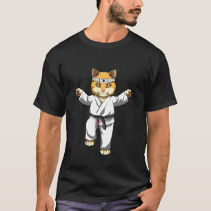 Japanisches Karate und Karetka-Katze T-Shirt