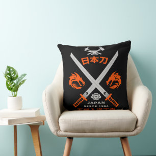 Japanisches Katana-Schwert Kissen