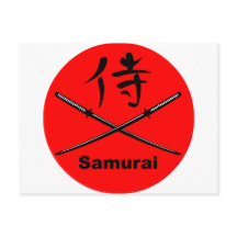 Japanisches Katana und Samurai Kanji