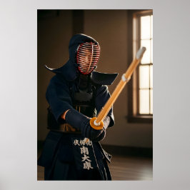 Japanisches Kendo Poster