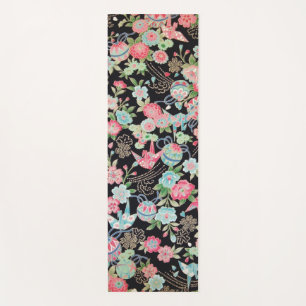 Japanisches KIMONO Textil, Floret Muster Yogamatte