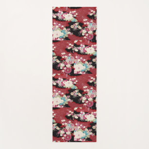 Japanisches KIMONO Textil, Floret Muster Yogamatte