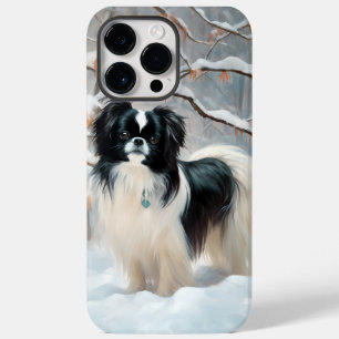 Japanisches Kinn Let It Snow Weihnachten Case-Mate iPhone 14 Pro Max Hülle