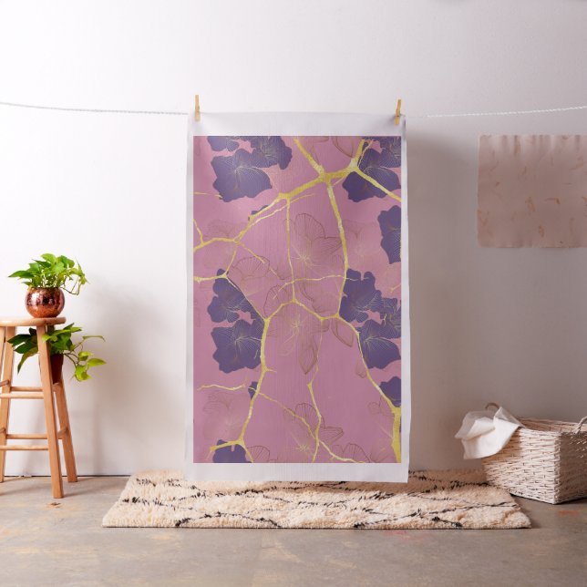 Japanisches Kintsugi Muster. Stoff (Beispiel)