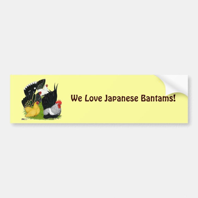 Japanisches kleines Quartett Autoaufkleber (Vorne)