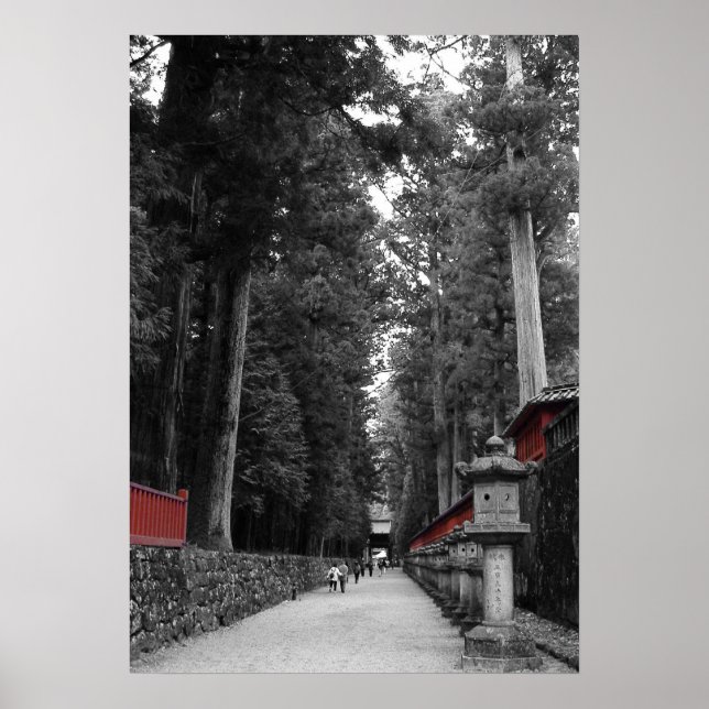 Japanisches Kloster Poster (Vorne)