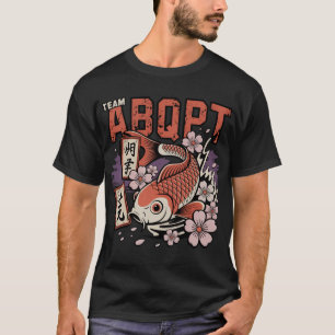 Japanisches Koi-Fisch-Team ABQPT Retro-T-Shirt T-Shirt