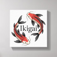 Japanisches Koi Ikigai Symbol des Zwecks Bedeutung