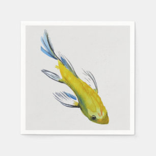 Japanisches koi Karpfenfisch-Kunst homeware Serviette