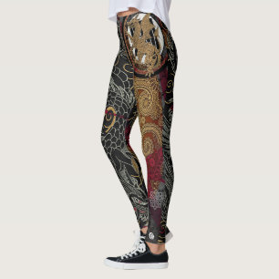 Japanisches königliches Drache-Emblem Leggings