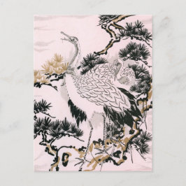japanisches Krandesign Postkarte