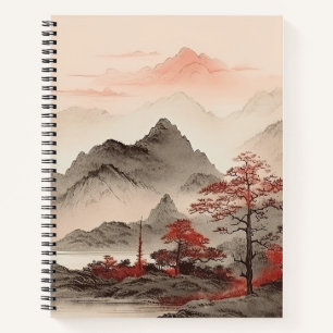 Japanisches LandschaftsNotebook Notizbuch