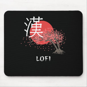 Japanisches Lofi Hip Hop Kanji Kirsch Blossom Lofi Mousepad