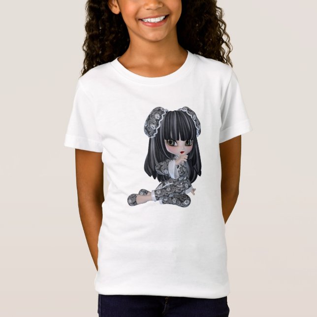 Japanisches Mädchen-Baby - Puppe T-Shirt (Vorderseite)