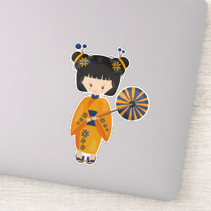 Japanisches Mädchen, Japan, Niedliches Mädchen, Or Aufkleber