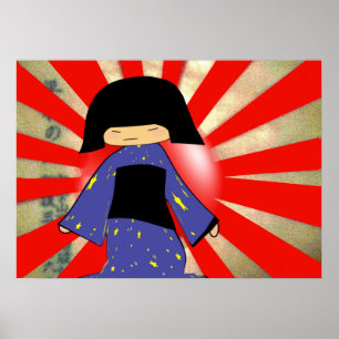 japanisches Mädchen Poster