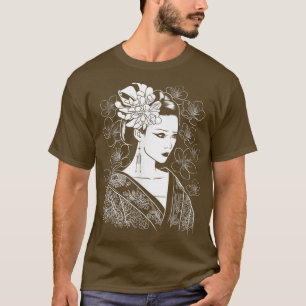 Japanisches Mädchen Samurai Sinobi Fighter Ninja M T-Shirt