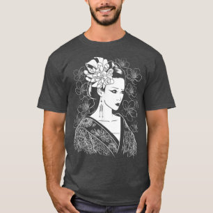 Japanisches Mädchen Samurai Sinobi Fighter Ninja M T-Shirt