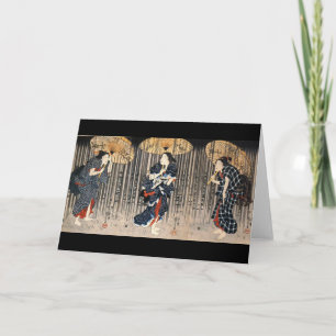 Japanisches malendes C. 1800's Karte