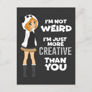 Japanisches manga Geschenk niedlicher Kawaii Postkarte