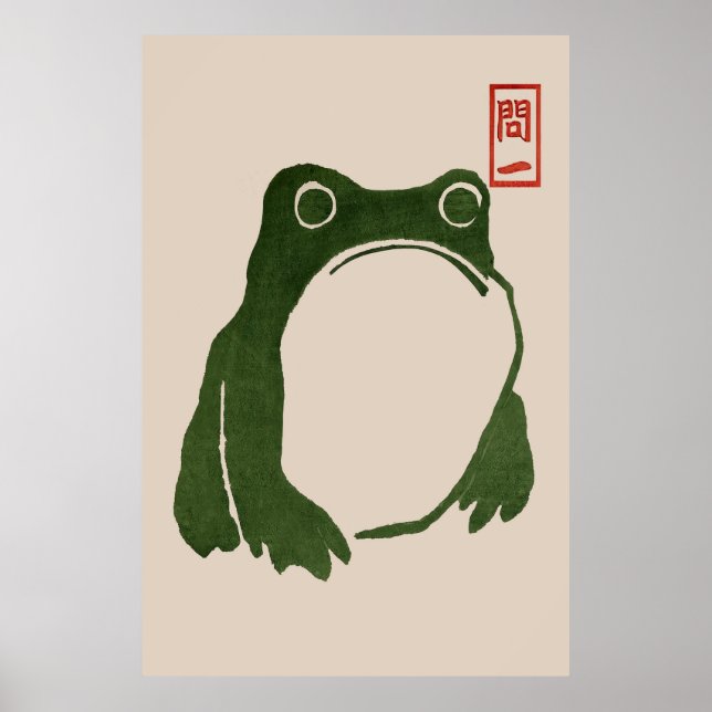 Japanisches Matsumoto Hoji Frog Poster (Vorne)