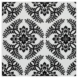 Japanisches Medaillon-Muster, Schwarzweiss Stoff