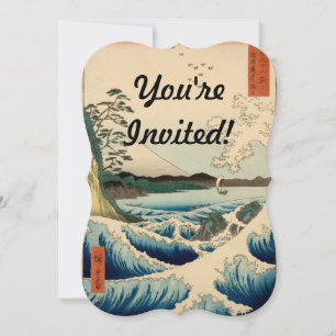 Japanisches Meer von Satta Hiroshige Kunst Einladung