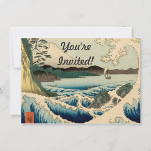 Japanisches Meer von Satta Hiroshige Kunst Einladung