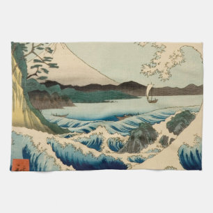 Japanisches Meer von Satta Hiroshige Kunst Geschirrtuch