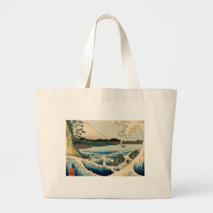 Japanisches Meer von Satta Hiroshige Kunst Jumbo Stoffbeutel