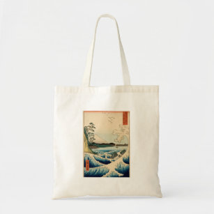 Japanisches Meer von Satta Hiroshige Kunst Tragetasche