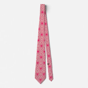 Japanisches Motiv Pink Neck Tie Krawatte