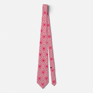 Japanisches Motiv Pink Neck Tie Krawatte