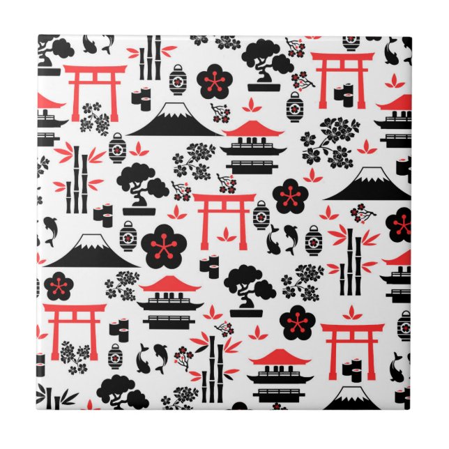 Japanisches Muster Fliese (Vorderseite)