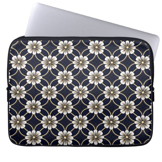 Japanisches Muster Laptopschutzhülle (Vorderseite)