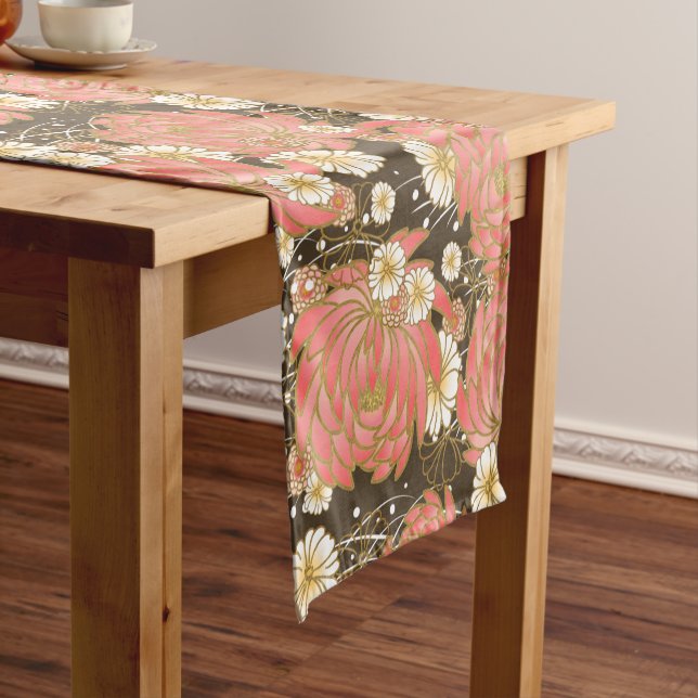 Japanisches Muster TABLE RUNNER Kurzer Tischläufer (Beispiel)