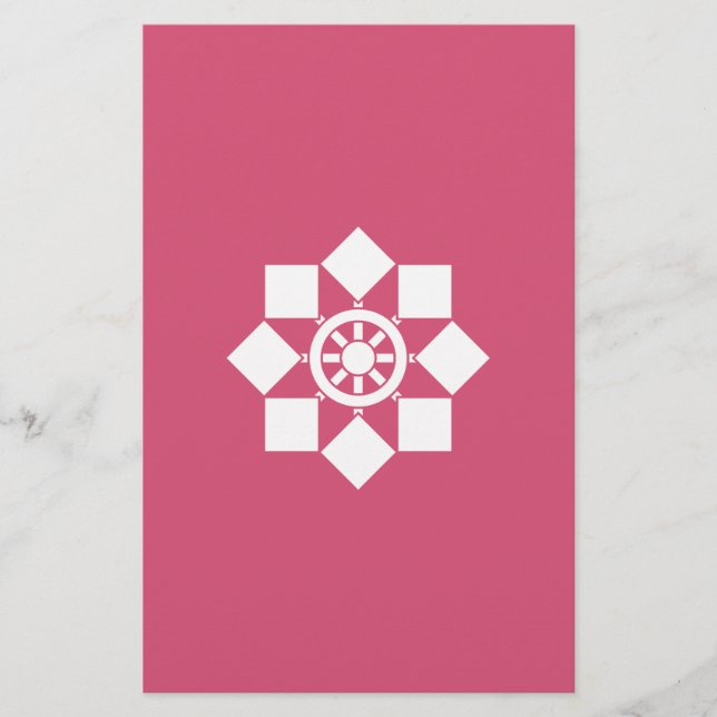 Japanisches Nadelrad Briefpapier (Vorderseite)