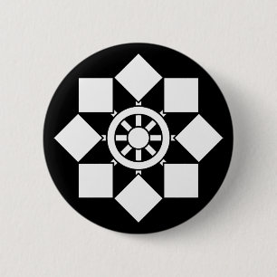 Japanisches Nadelrad Button