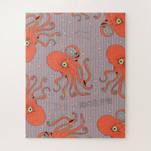 Japanisches Oktopus-Muster Puzzle