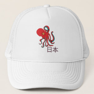 Japanisches Oktopus-Muster Truckerkappe