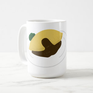 Japanisches Omurice Demi Glace Foodie-Geschenk Kaffeetasse