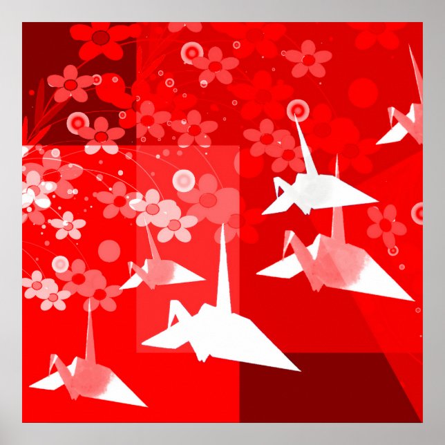 Japanisches Origami Poster (Vorne)