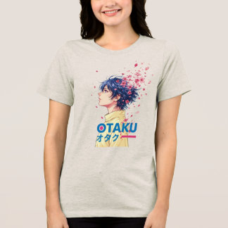 Japanisches Otaku-Ästhetik-Minimalist-Streetwear Tri-Blend Shirt