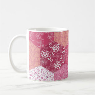 Japanisches Patchwork-Muster-Design Kaffeetasse