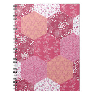 Japanisches Patchwork-Muster-Design Notizblock