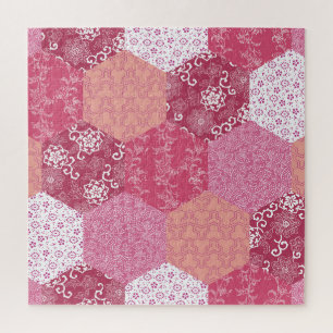 Japanisches Patchwork-Muster-Design Puzzle