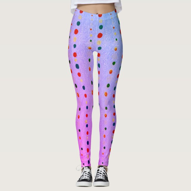 japanisches PATTER BRIGHT FUN DRUCKTE Leggings (Vorderseite)