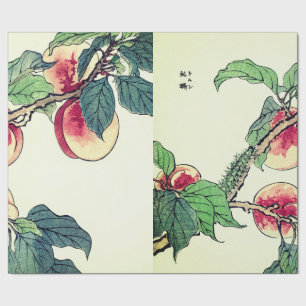 Japanisches Pfirsichbaum-Wrap-Papier Geschenkpapier