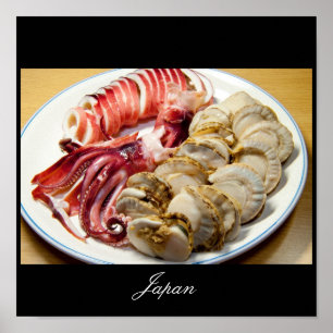 japanisches Poster, Lebensmittel aus Japan Poster